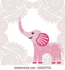 Beautiful elephant vector illustration