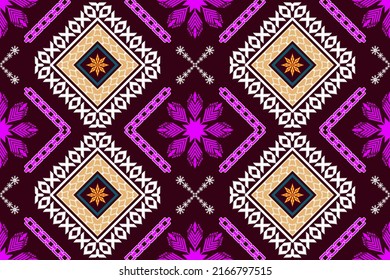 Beautiful embroidery.geometric ethnic oriental pattern traditional.Aztec style,abstract,vector,illustration.design for texture,fabric,clothing,wrapping,fashion,carpet,print.