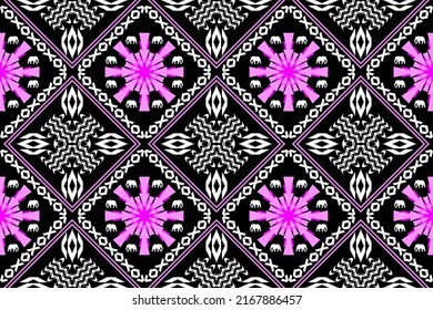 Beautiful embroidery.geometric ethnic oriental pattern traditional.Aztec style,abstract,vector,illustration.design for texture,fabric,clothing,wrapping,fashion,carpet,print.