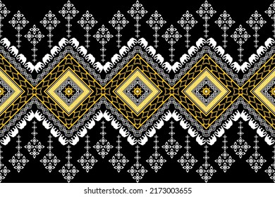 Beautiful embroidery.geometric ethnic oriental pattern traditional.Aztec style,abstract,vector,illustration.design for texture,fabric,clothing,wrapping,fashion,carpet,print.