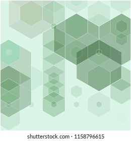 Beautiful emerald abstraction. Geometric vector background.