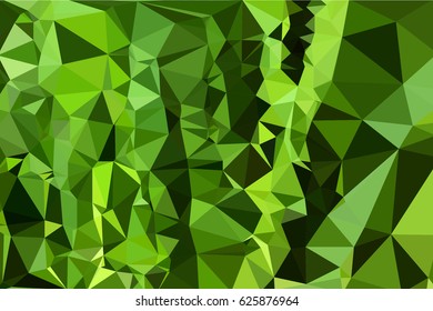Beautiful emerald green lime abstract mosaic polygonal background