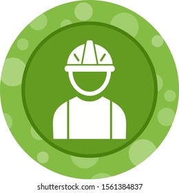 Beautiful Engineer Glyph Vector Icon