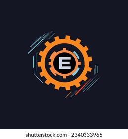 hermosa ilustración vectorial del logotipo de ingeniería 