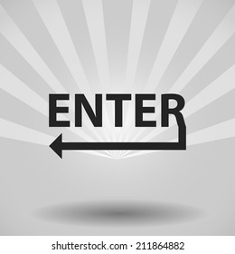 Beautiful Enter web icon