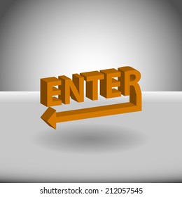 Beautiful Enter web icon