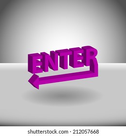 Beautiful Enter web icon