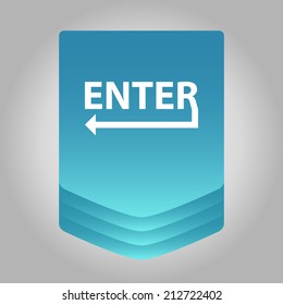 Beautiful Enter web icon