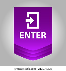 Beautiful Enter web icon