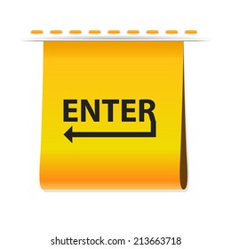Beautiful Enter web icon