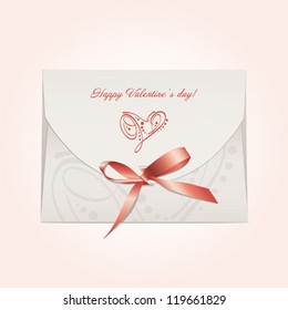 Beautiful envelope with heart