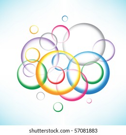 The beautiful eps10 color circles background