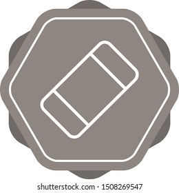 Beautiful Eraser vector line icon
