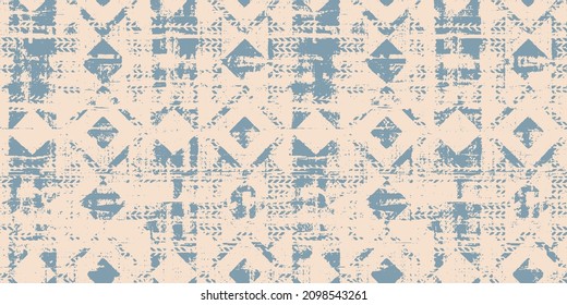 Beautiful Ethnic abstract ikat art. Seamless Kasuri pattern in tribal,folk embroidery,and Mexican style.Aztec geometric art ornament print.Design for carpet,wallpaper, clothing,wrapping,fabric,cover