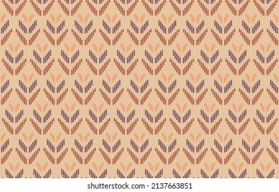 Beautiful Ethnic abstract ikat art. Seamless Kasuri pattern in tribal,folk embroidery,and Mexican style.Aztec geometric art ornament print.Design for carpet,wallpaper, clothing,wrapping,fabric,cover
