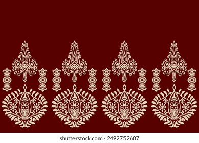 Beautiful Ethnic abstract ikat art. Seamless Kasuri pattern in tribal, folk embroidery, Aztec geometric art ornament print. Design for carpet, wallpaper, clothing, wrapping, fabric,Cover design africa
