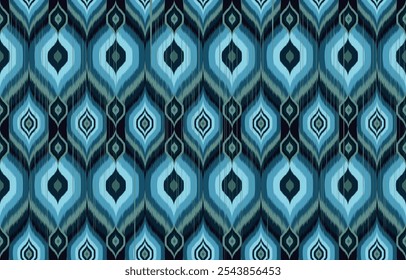 Beautiful Ethnic abstract ikat art. Seamless pattern in tribal, 
folk embroidery, and Mexican style.Aztec geometric art ornament print.
Design for carpet, wallpaper, clothing, wrapping, fabric, cover
