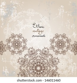 Beautiful ethnic background with copy space