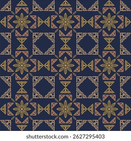 Beautiful ethnic fabric patterns designed to inspire your creative activities, vector backgrounds.