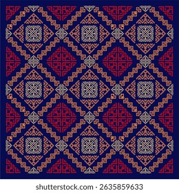 Beautiful ethnic fabric patterns designed to inspire your creative activities, vector backgrounds.