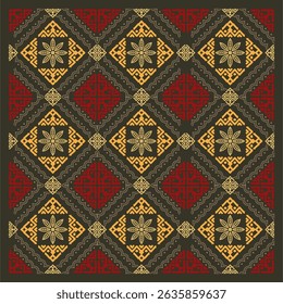Beautiful ethnic fabric patterns designed to inspire your creative activities, vector backgrounds.