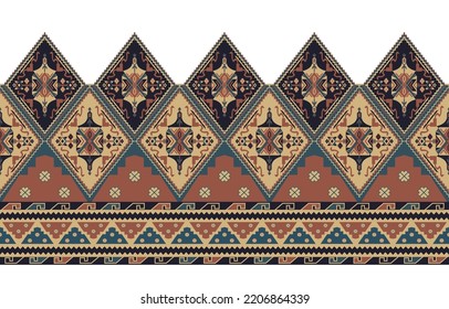 beautiful ethnic jewelry
baroque traditional geometric border. Seamless pattern with pattern ornaments. Fabric printing.