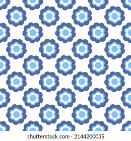 Beautiful ethnic patterns, alice blue, suitable for textiles, flat beautiful tile patterns, suitable for printing seamless patterns 