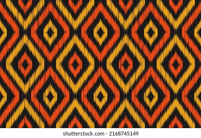 Beautiful ethnic tribal pattern art. Ethnic ikat seamless pattern traditional. Design for background, wallpaper, illustration, fabric, clothing, carpet, textile, batik, embroidery.