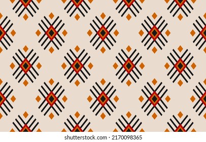 Beautiful ethnic tribal pattern art. Ethnic geometric seamless pattern. American, Mexican style. Design for background, wallpaper, illustration, fabric, clothing, carpet, textile, batik, embroidery.