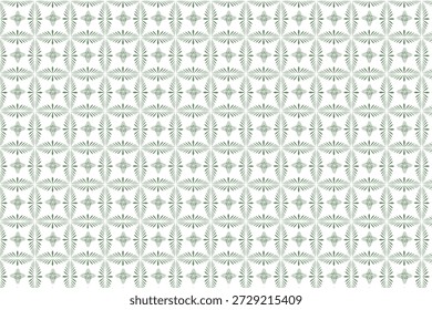 Hermoso patrón de fondo de hoja verde de estilo étnico para sus proyectos de diseño. Patrón sin fisuras, textura de Fondo de pantalla, Ilustración vectorial.
