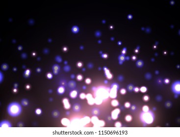 A beautiful evening glow. Vector wallpaper. 