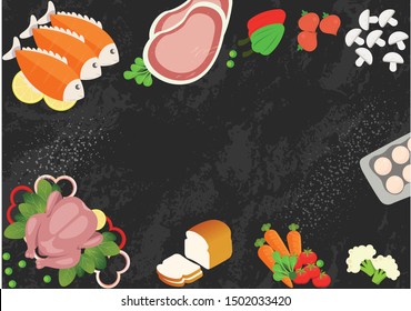 The beautiful and exact background and banner for world food day