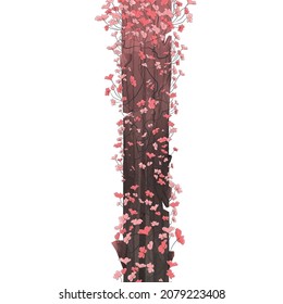 Hermosa explosión de vector de flores