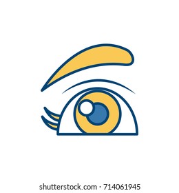 Beautiful eye cartoon