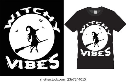 Beautiful and eye catching Halloween vector graphic t shirt design.