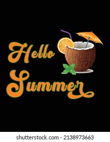 Beautiful eye catching summer t shirt design