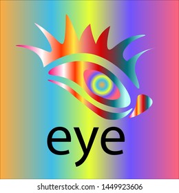 Beautiful eye design vector template. Colorful media eye icons. Creative Logotypedan icon concept is easy to edit and change color