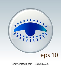Beautiful eye design vector template. Media eye icon. Creative logos and icon concepts are easy to edit and change colors