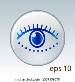 Beautiful eye design vector template. Media eye icon. Creative logos and icon concepts are easy to edit and change colors