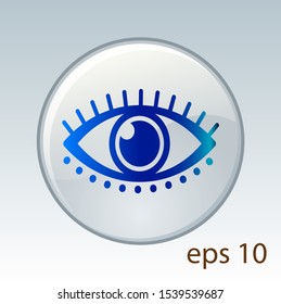 Beautiful eye design vector template. Media eye icon. Creative logos and icon concepts are easy to edit and change colors