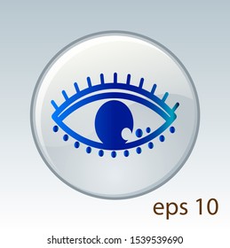 Beautiful eye design vector template. Media eye icon. Creative logos and icon concepts are easy to edit and change colors