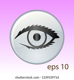 Beautiful eye design vector template. Media eye icon. Creative logos and icon concepts are easy to edit and change colors