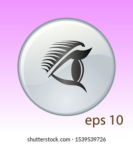 Beautiful eye design vector template. Media eye icon. Creative logos and icon concepts are easy to edit and change colors