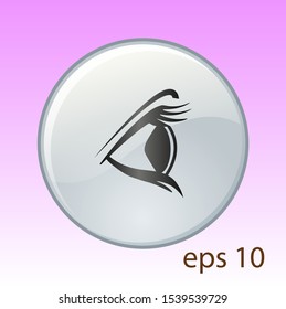 Beautiful eye design vector template. Media eye icon. Creative logos and icon concepts are easy to edit and change colors
