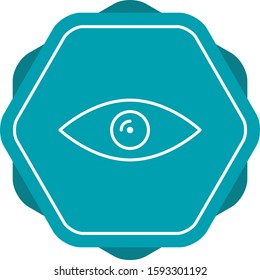 Beautiful Eye Line Vector Icon