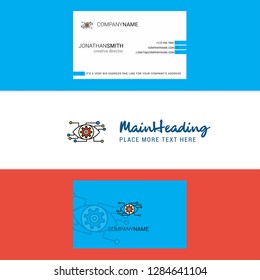 Beautiful Eye setting  Logo and business card. vertical Design Vector