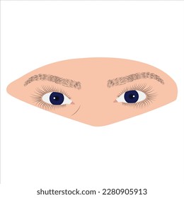 Hermosa obra de arte de vectores oculares.