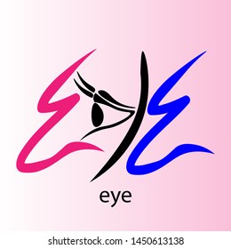 Beautiful eye vector logo design template. Colorful media eye icons. Creative logos and iconic concepts are easily edited and change color, the Creative Logotype icon concept and easily edited