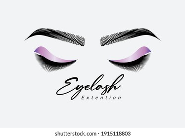 beautiful eyelash extention template design