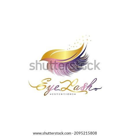 beautiful eyelash extention template design
